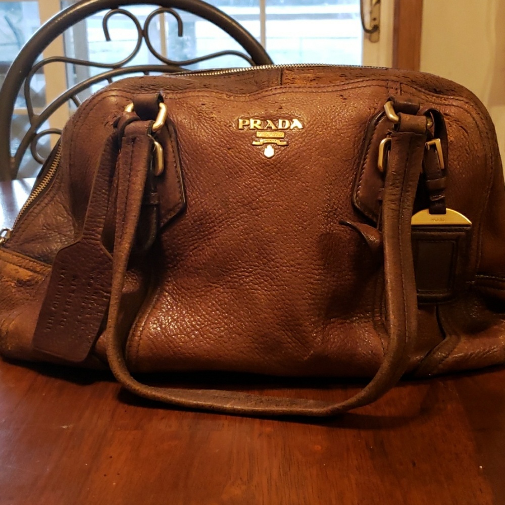 Authentic Deerskin Prada Handbag
